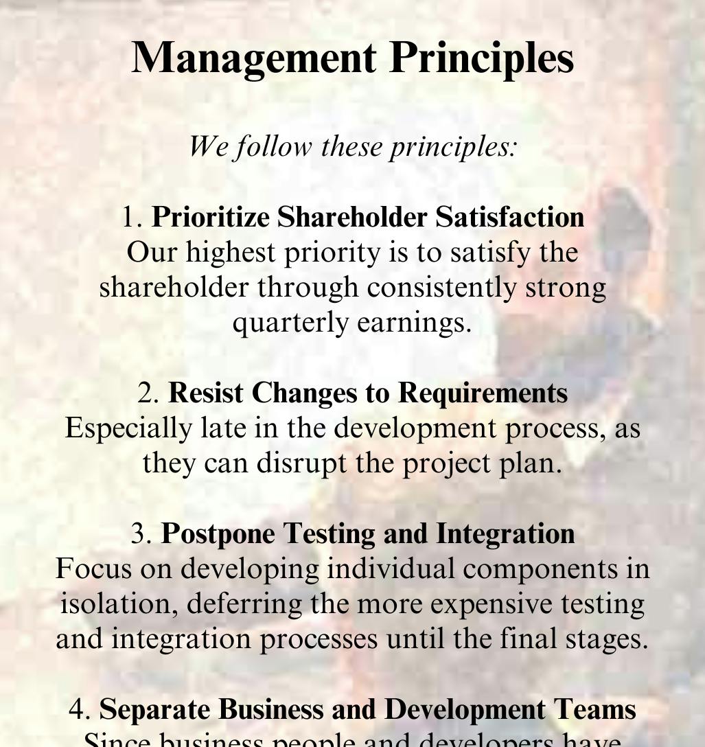 Cover for The Manifesto Most Organizations Live By